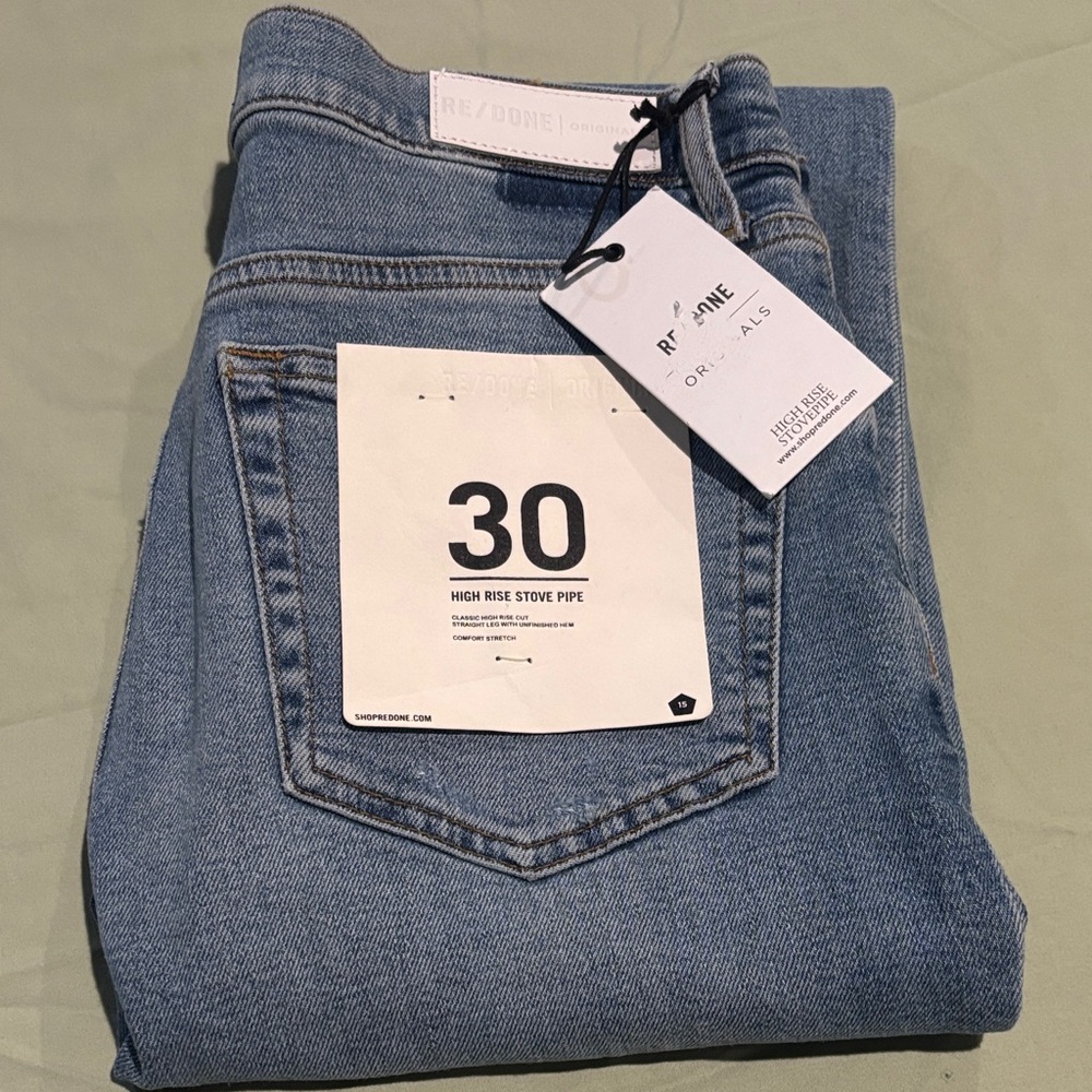 Re/Done Classic Blue Denim Jeans
